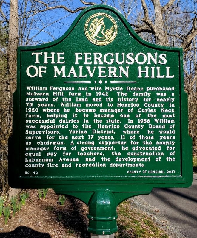 The Fergusons of Malvern Hill Marker image. Click for full size.