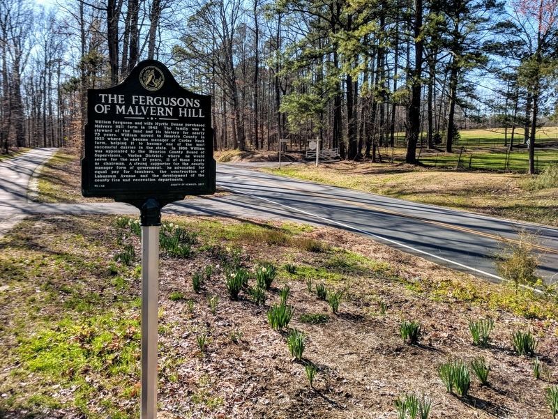 The Fergusons of Malvern Hill Marker (facing west) image. Click for full size.