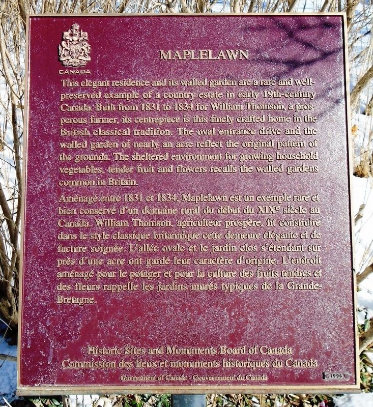 Maplelawn Marker image. Click for full size.