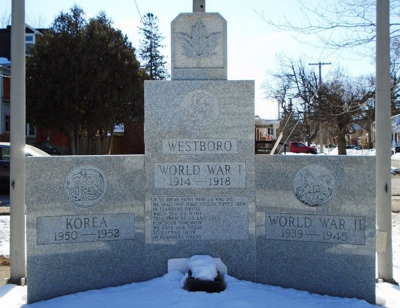 Westboro War Memorial image. Click for full size.