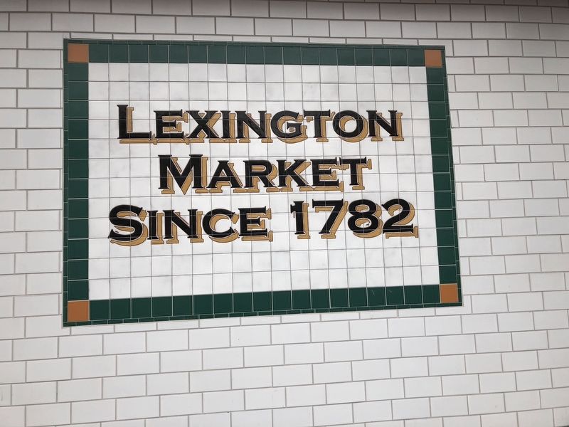 On the wall of Lexington Market nearby image. Click for full size.