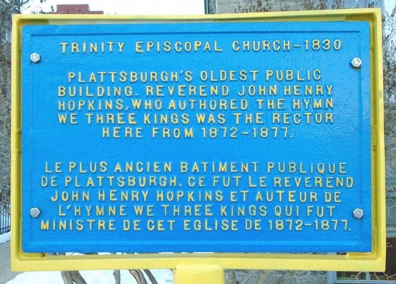 Trinity Episcopal Church - 1830 Marker image. Click for full size.