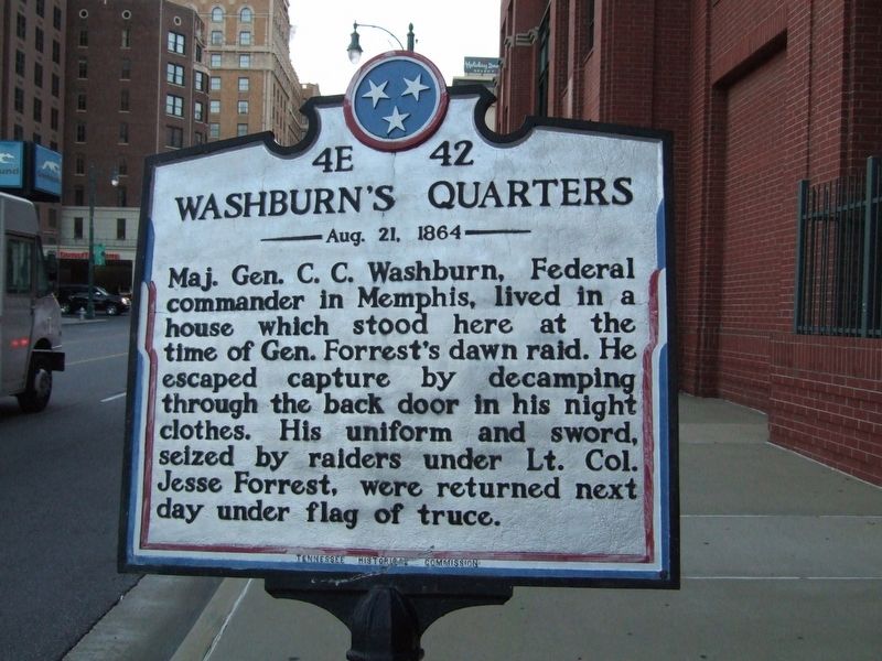 Washburn's Quarters Marker image. Click for full size.