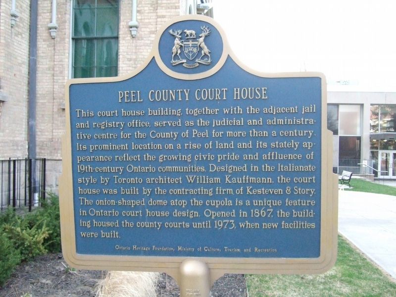 Peel County Court House Marker image. Click for full size.