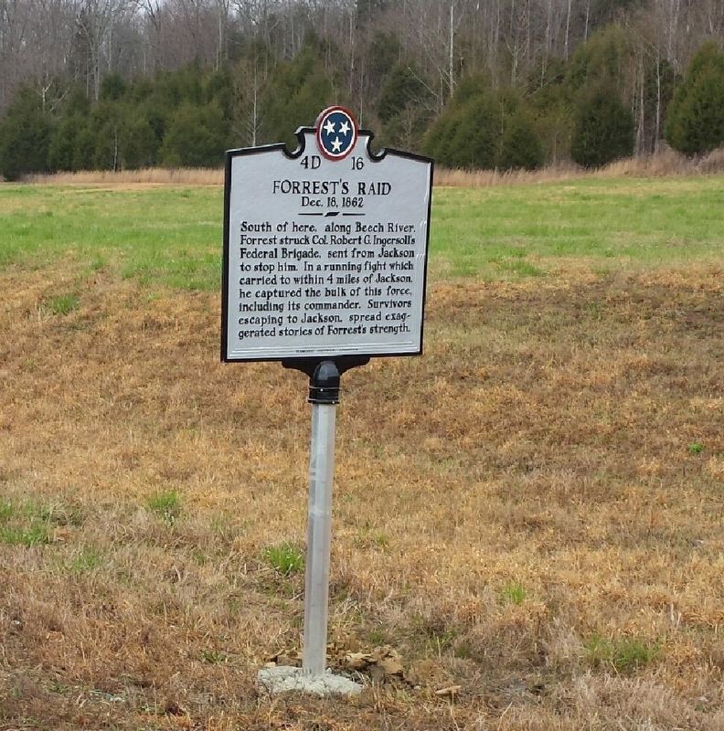 Forrest's Raid - Dec. 18,1862. Click for full size. Forrest's Raid - Dec. 18,1862 image. Click for full size.