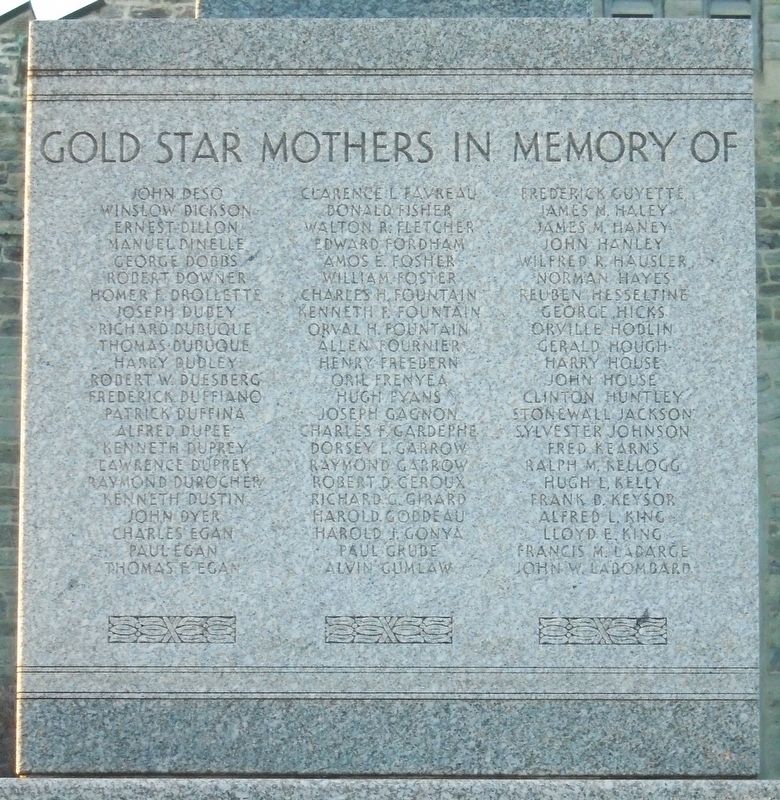 War Memorial Honored Dead image. Click for full size.