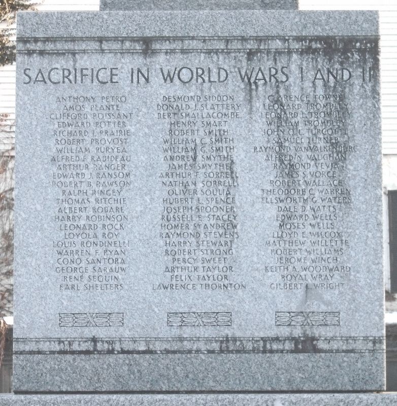 War Memorial Honored Dead image. Click for full size.
