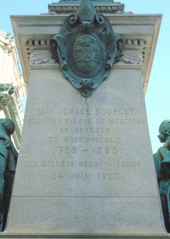 Ignace Bourget Monument Dedication image. Click for full size.