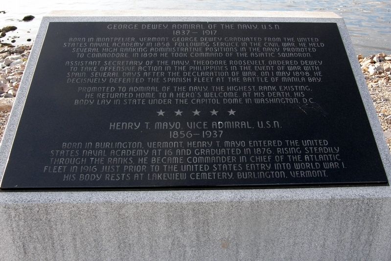George Dewey, Admiral of the Navy, U.S.N. Marker. Click for full size. George Dewey, Admiral of the Navy, U.S.N. Marker image. Click for full size.