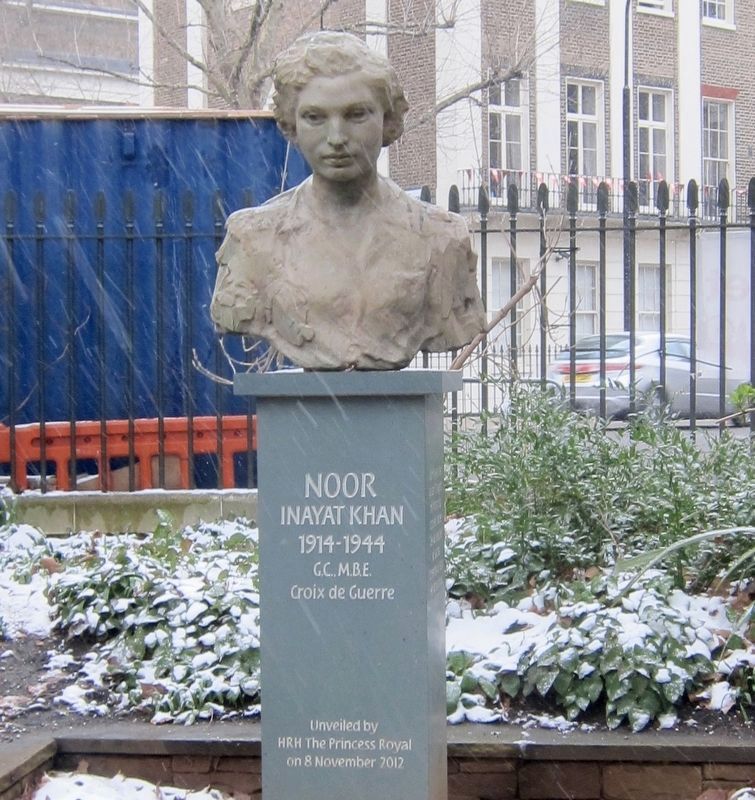 Noor Inayat Khan Memorial - Front Panel. Click for full size. Noor Inayat Khan Memorial - Front Panel image. Click for full size.