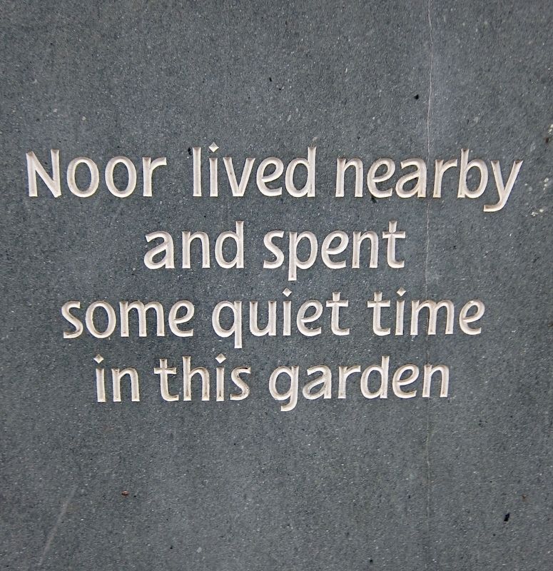 Noor Inayat Khan Marker - Left Panel. Click for full size. Noor Inayat Khan Marker - Left Panel image. Click for full size.