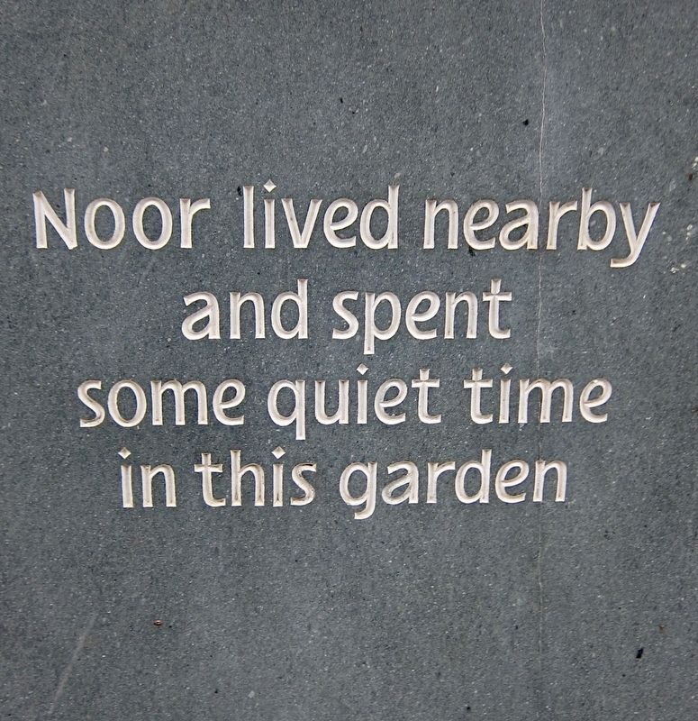 Noor Inayat Khan Marker - Left Panel image. Click for full size.