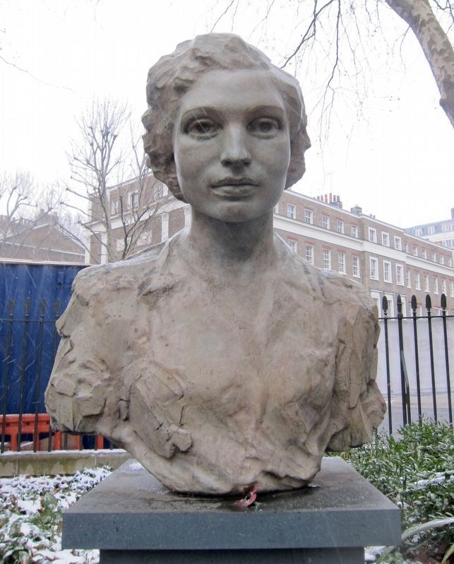 Noor Inayat Khan Memorial - Closeup. Click for full size. Noor Inayat Khan Memorial - Closeup image. Click for full size.