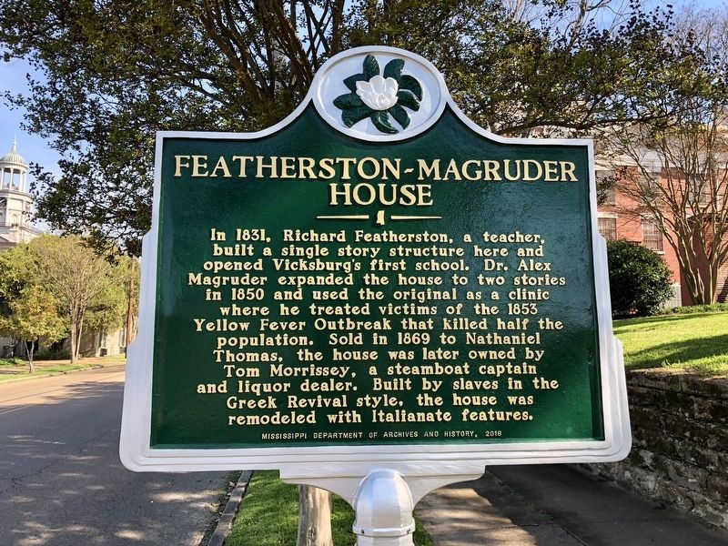 Featherston-Magruder House Marker image. Click for full size.