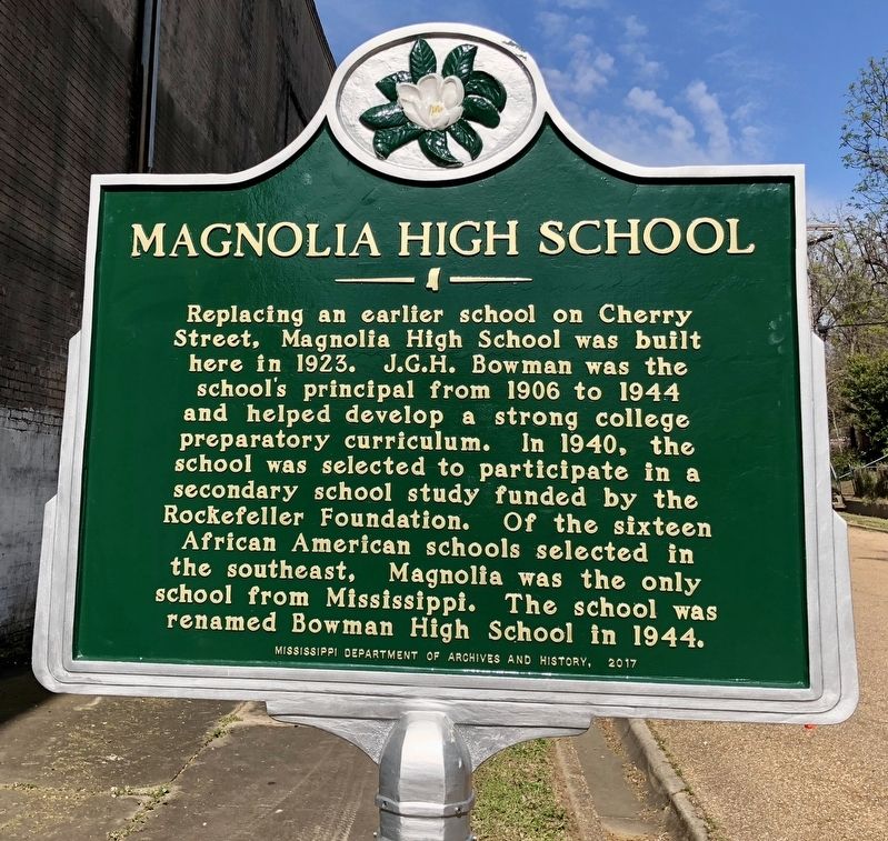Magnolia High School Marker image. Click for full size.
