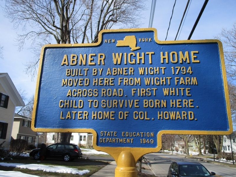 Abner Wight Home Marker image. Click for full size.