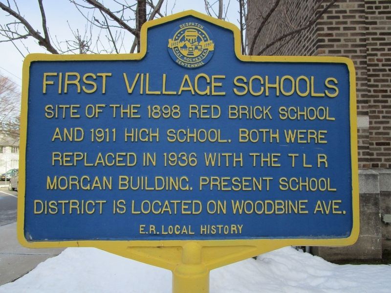 First Village Schools Marker image. Click for full size.