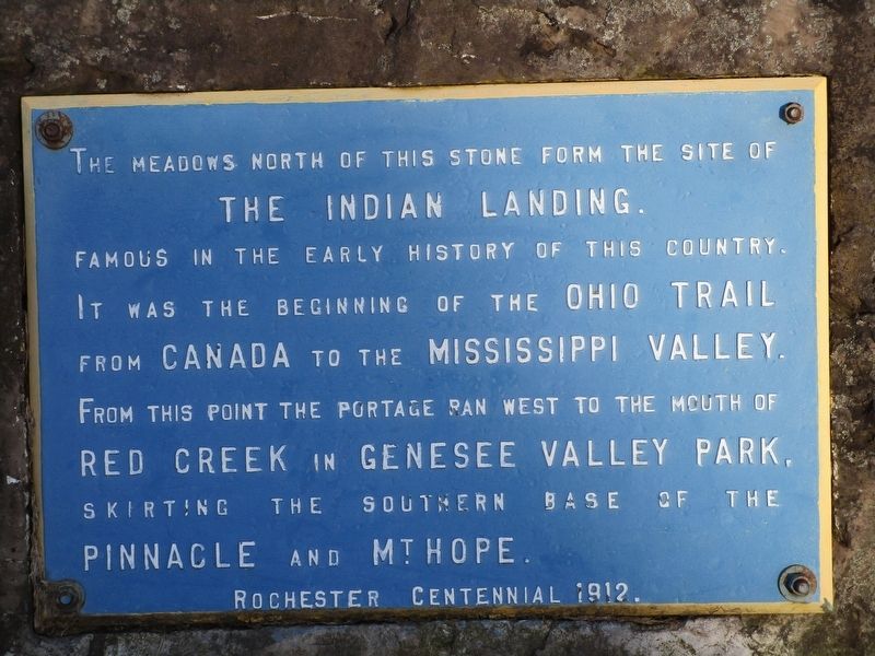 Indian Landing Marker. Click for full size. Indian Landing Marker image. Click for full size.
