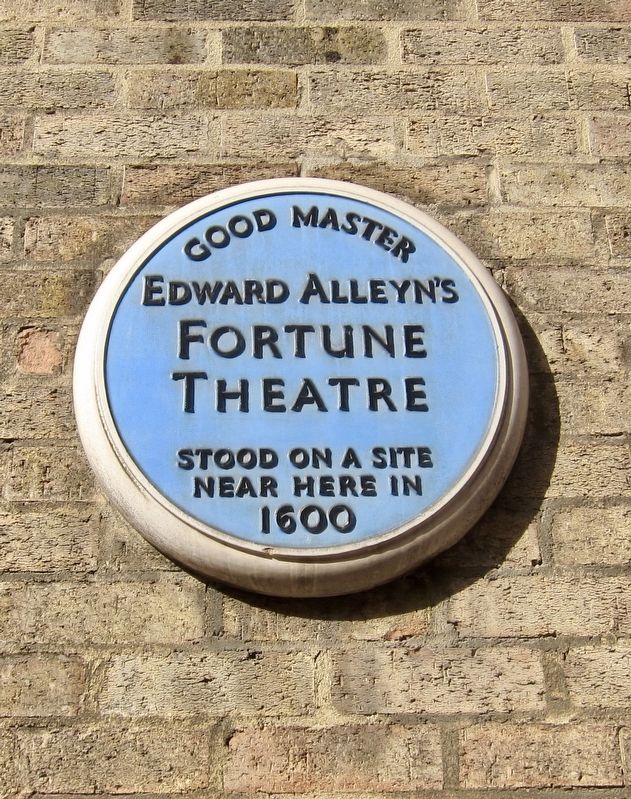 Fortune Theatre Marker. Click for full size. Fortune Theatre Marker image. Click for full size.