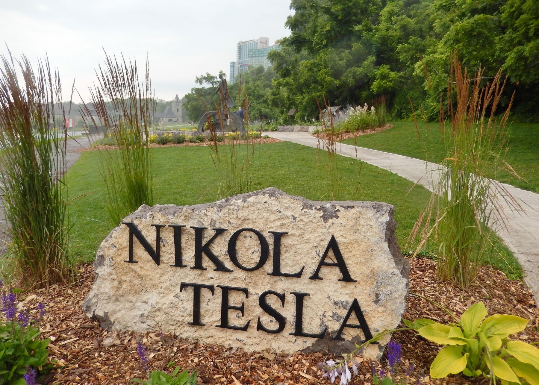 Nikola Tesla Monument Entrance. Click for full size. Nikola Tesla Monument Entrance image. Click for full size.