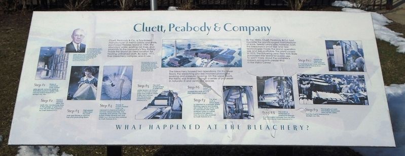 Cluett, Peabody & Company Marker image. Click for full size.
