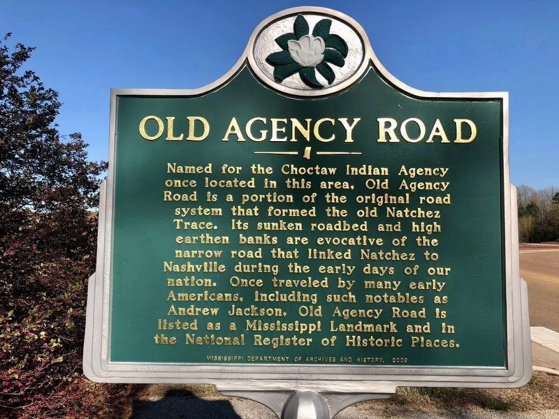 Old Agency Road Marker image. Click for full size.