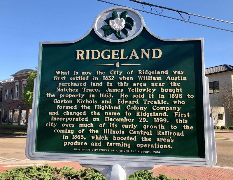 Ridgeland Marker image. Click for full size.