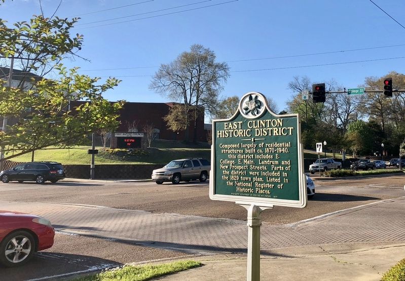 View of intersection of College Street & Clinton Parkway. image. Click for full size.