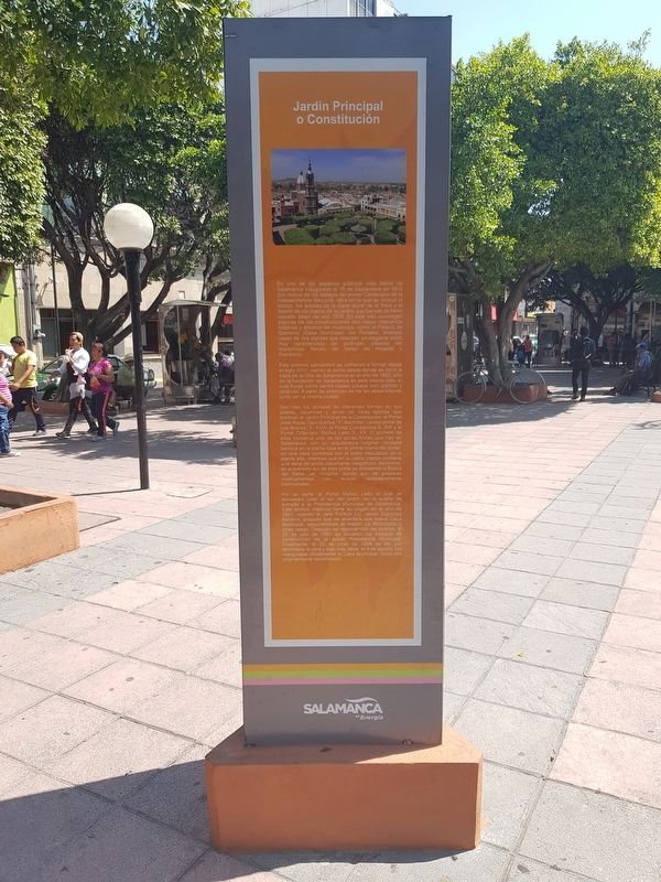 The Main Garden or Constitution Square Marker image. Click for full size.