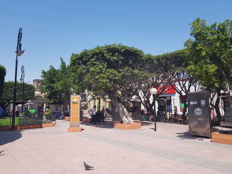 The Main Garden or Constitution Square and Marker image. Click for full size.