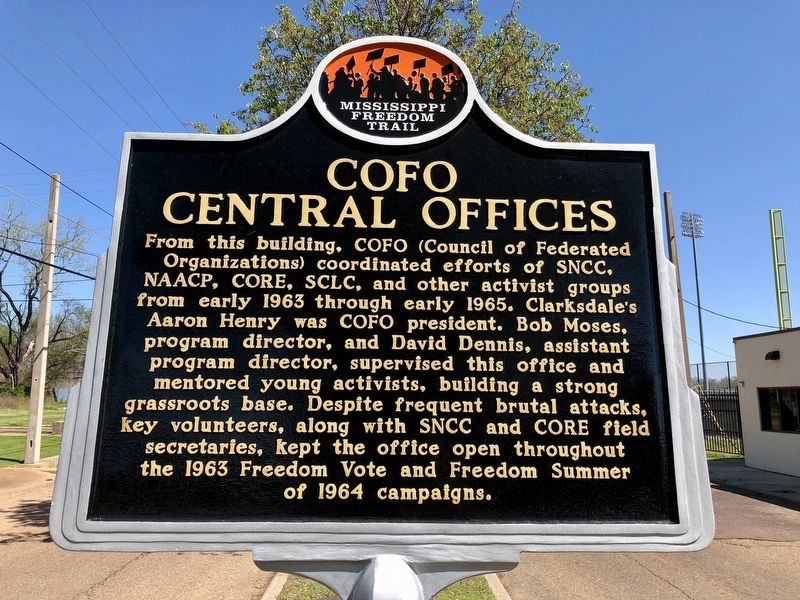 COFO Central Offices Marker (front) image. Click for full size.