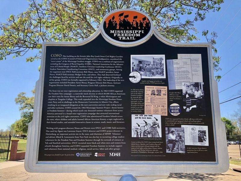 COFO Central Offices Marker (rear) image. Click for full size.