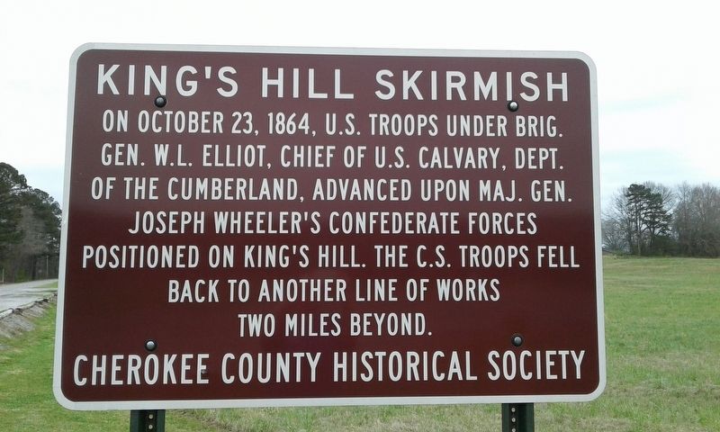 King's Hill Skirmish Marker image. Click for full size.