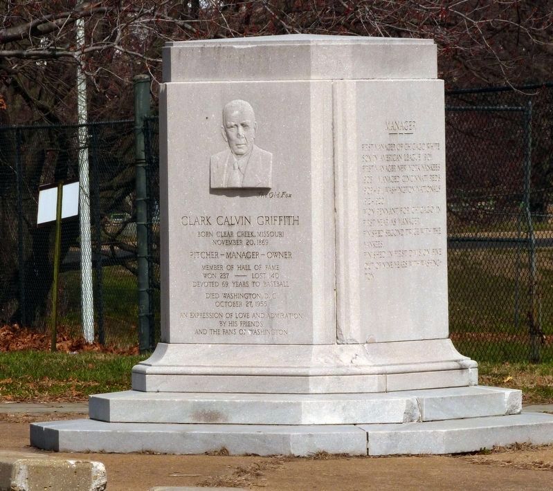 Clark Calvin Griffith Marker image. Click for full size.