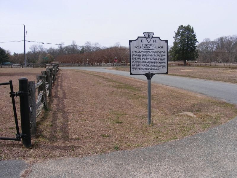 Historic Polegreen Church Marker image. Click for full size.