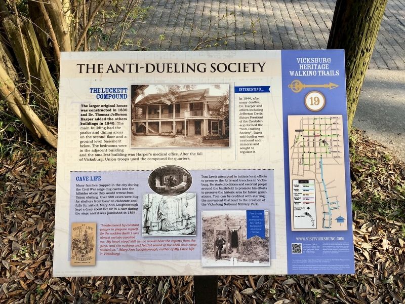 The Anti-Dueling Society Marker image. Click for full size.