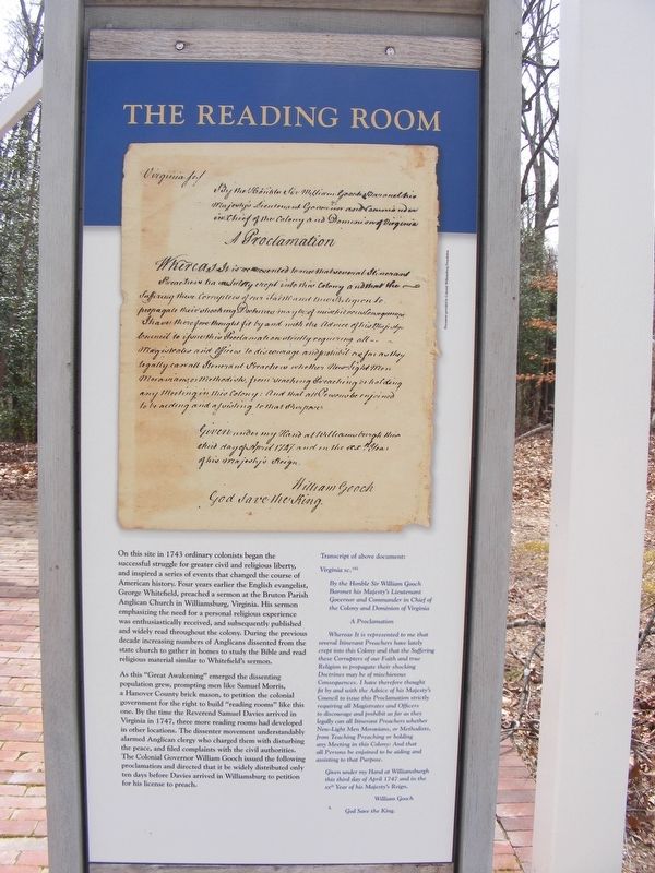 The Reading Room Marker image. Click for full size.