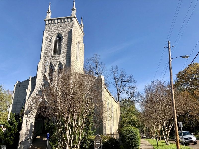Steeple of Christ Episcopal Church on Main Street image. Click for full size.