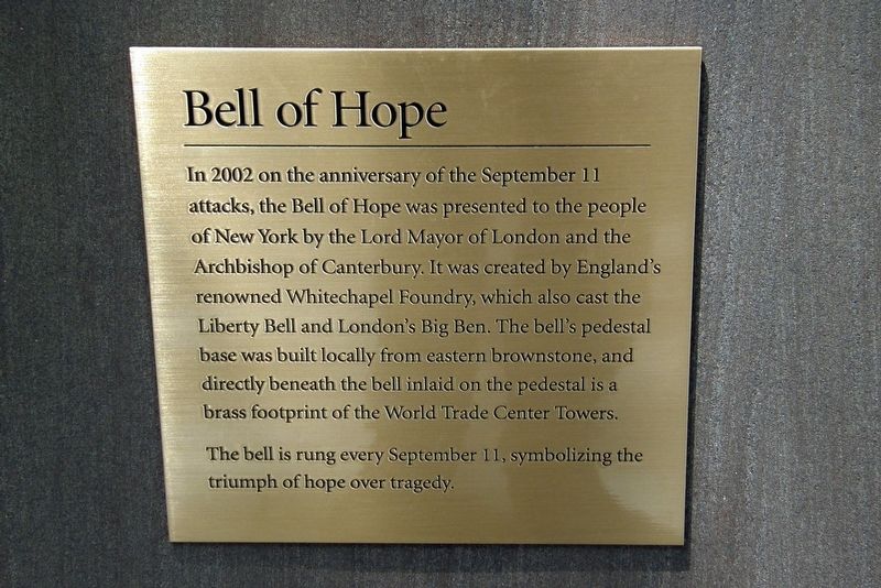 Bell of Hope Marker image. Click for full size.