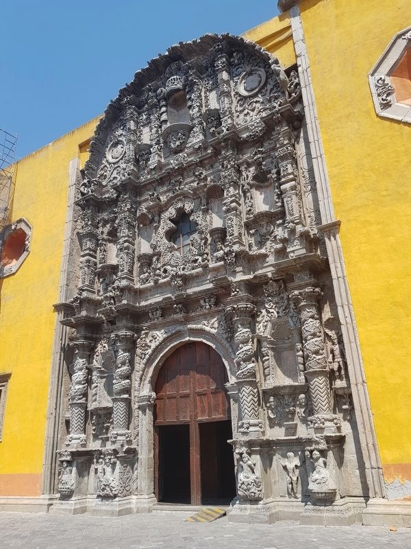 The entrance to the Old Parish Church of Salamanca image. Click for full size.