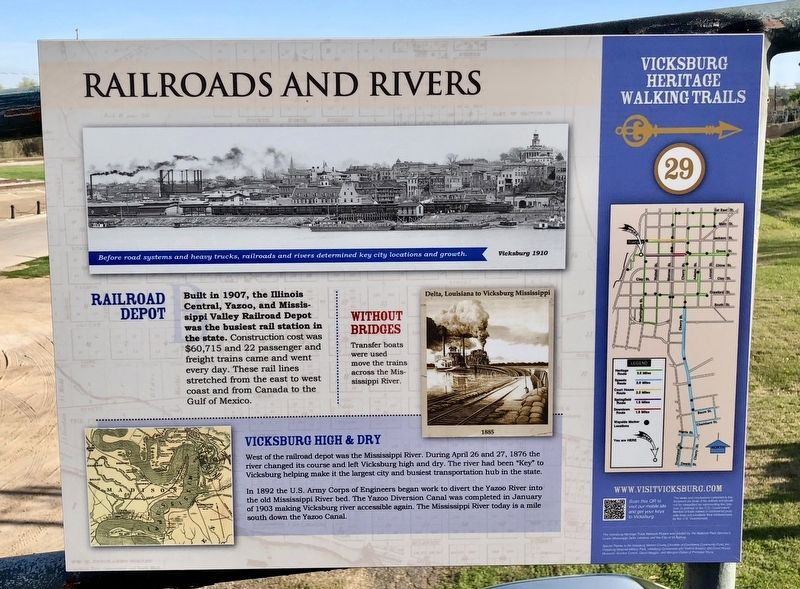 Railroads and Rivers Marker image. Click for full size.