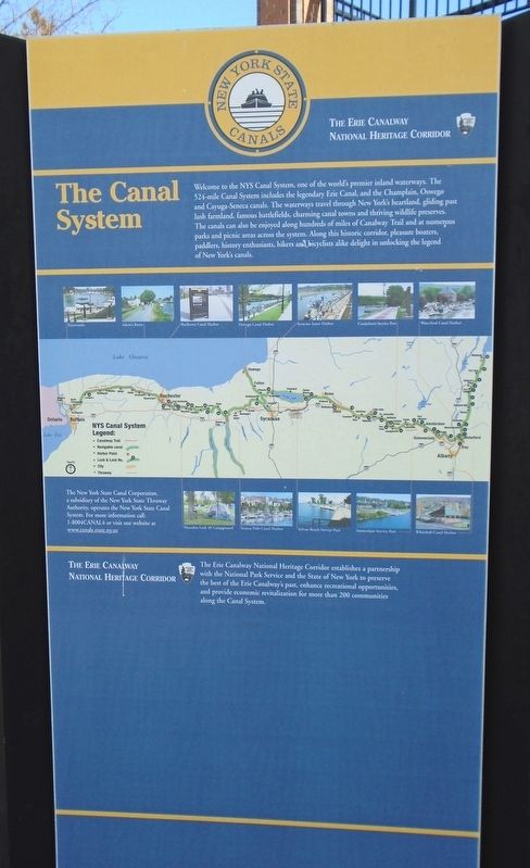 Canal System Marker as part of Kiosk image. Click for full size.