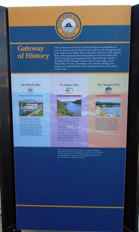 Gateway of History Marker as part of Kiosk image. Click for full size.