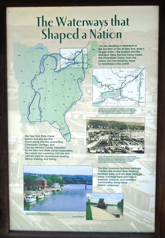 The Waterways that Shaped a Nation Marker image. Click for full size.