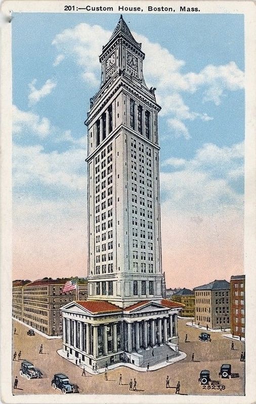 <i>Custom House, Boston, Mass.</i> - after the addition of the tower image. Click for full size.