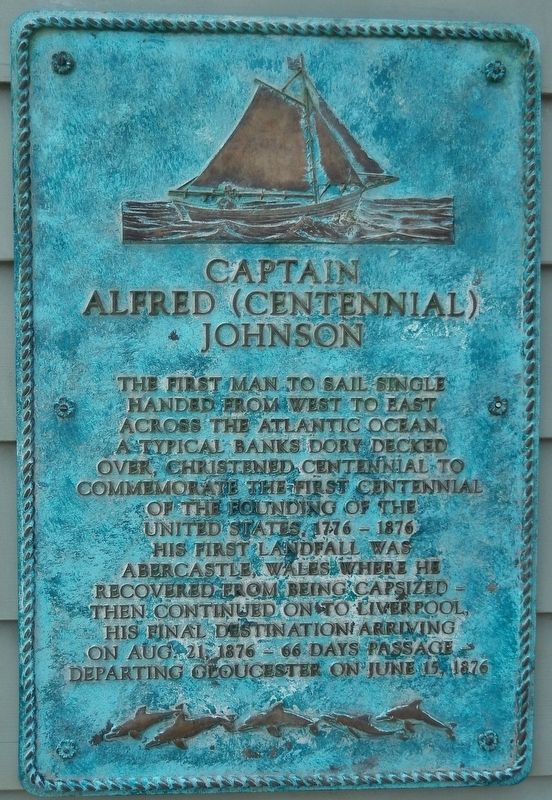 Captain Alfred (Centennial) Johnson Marker image. Click for full size.