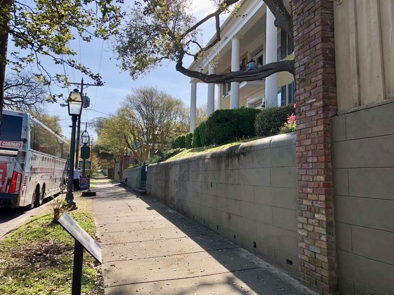 View of marker with mansion on right.. Click for full size. View of marker with mansion on right. image. Click for full size.