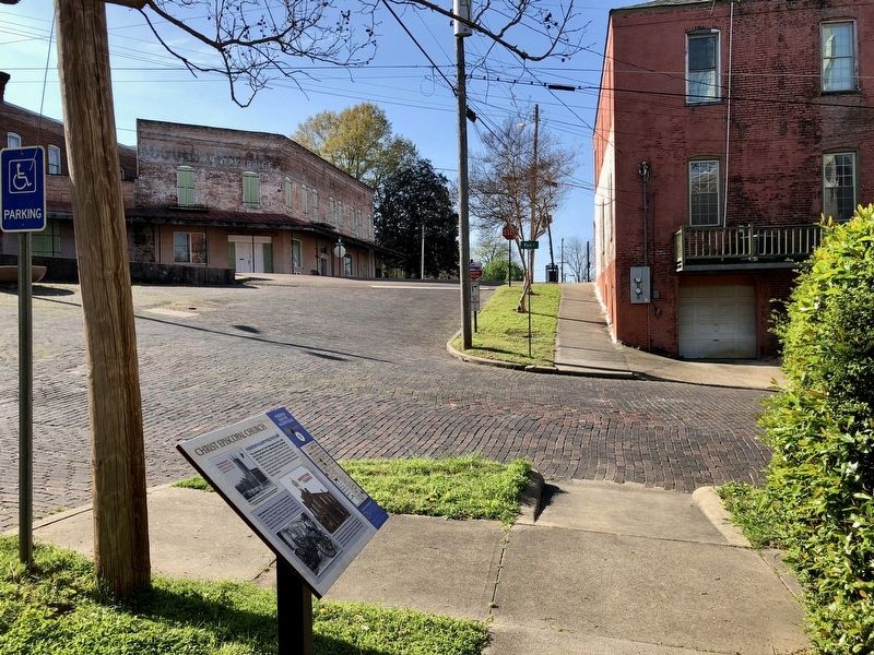 View from the marker south on Locust Street. image. Click for full size.