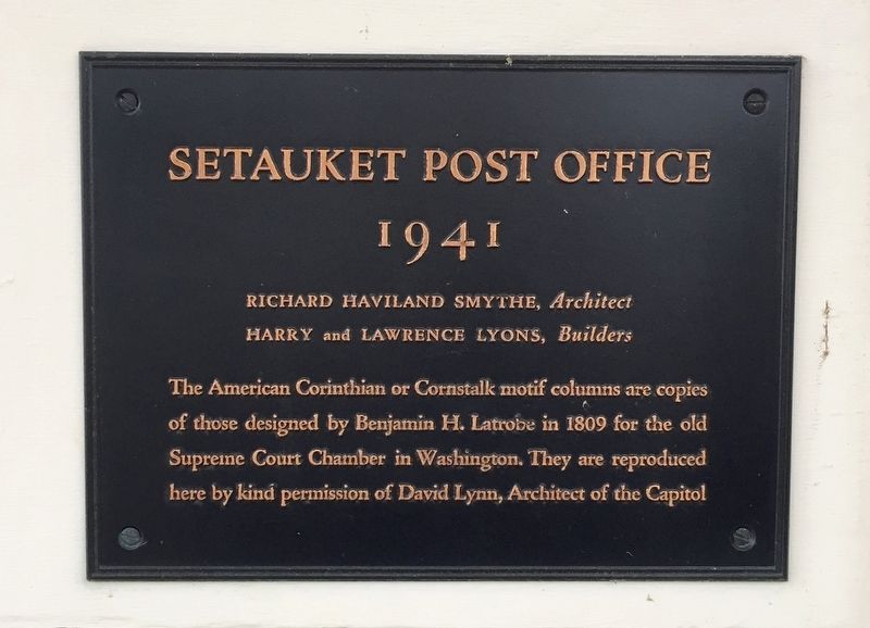 Setauket Post Office Marker image. Click for full size.