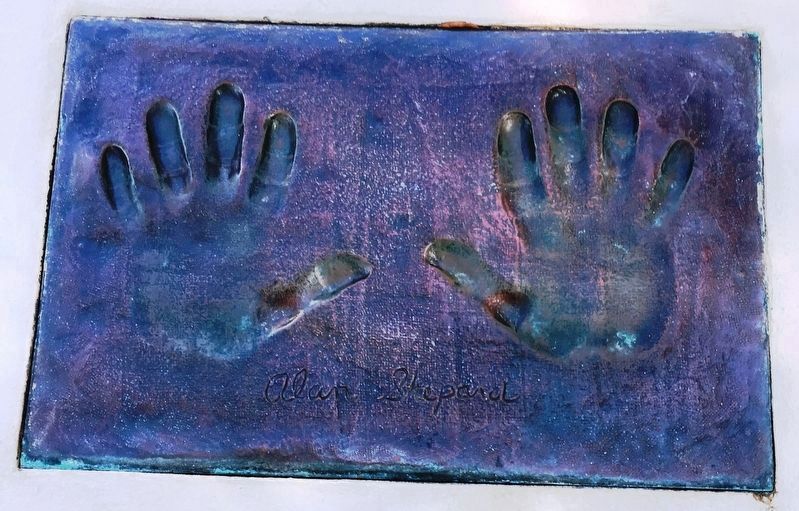 Alan B. Shepard Handprints marker image. Click for full size.